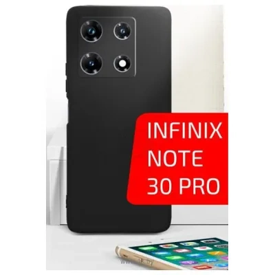 Akami Matt TPU dlya Infinix Note 30 Pro (chernyiy)