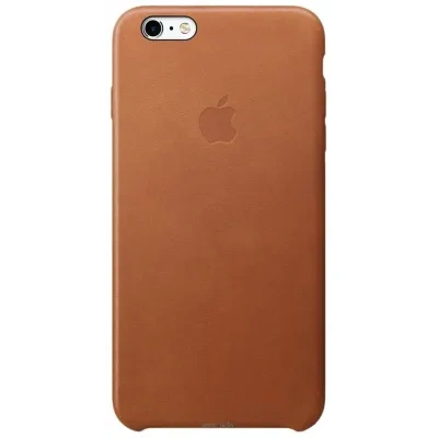 Apple Leather Case dlya 6 Plus / 6s Plus Saddle Brown (MKXC2)