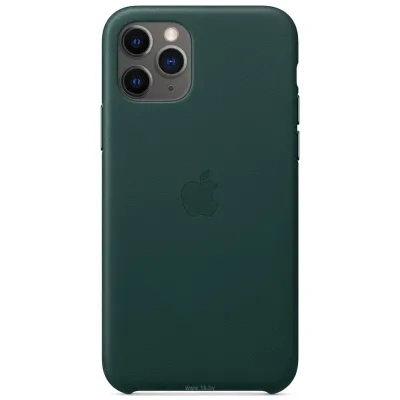 Apple Leather Case dlya iPhone 11 Pro (zelenyiy les)