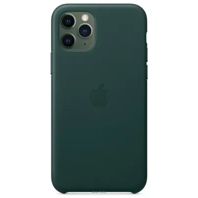 Apple Leather Case dlya iPhone 11 Pro (zelenyiy les)