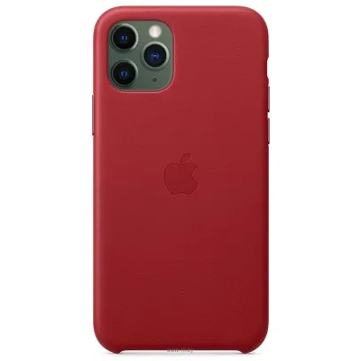 Apple Leather Case dlya iPhone 11 Pro (krasnyiy)