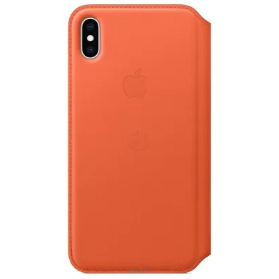 Apple Leather Folio dlya iPhone XS (teplyiy zakat)