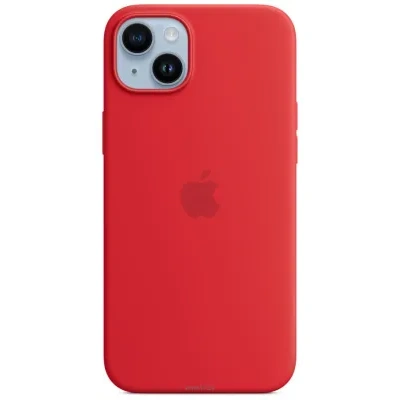 Apple MagSafe Silicone Case dlya iPhone 14 Plus (PRODUCT)RED