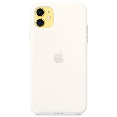 Apple Silicone Case dlya iPhone 11 (belyiy)