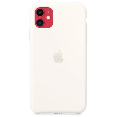 Apple Silicone Case dlya iPhone 11 (belyiy)