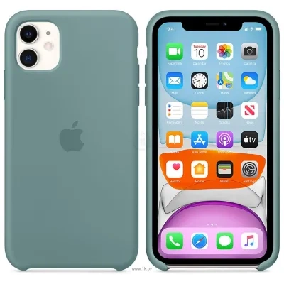 Apple Silicone Case dlya iPhone 11 (dikiy kaktus)