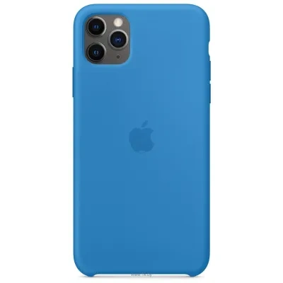 Apple Silicone Case dlya iPhone 11 (sinyaya volna)