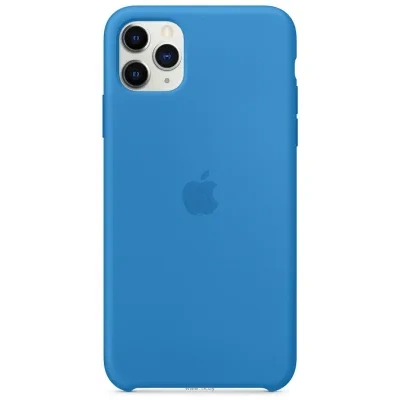 Apple Silicone Case dlya iPhone 11 (sinyaya volna)