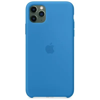 Apple Silicone Case dlya iPhone 11 (sinyaya volna)