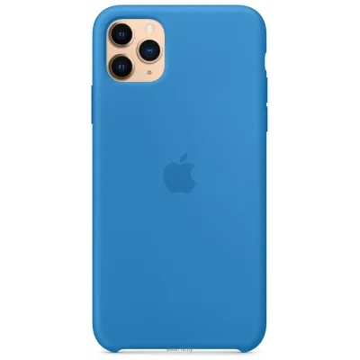 Apple Silicone Case dlya iPhone 11 (sinyaya volna)