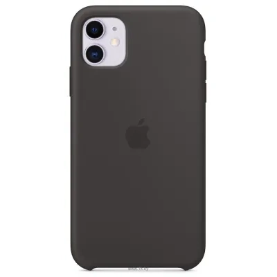 Apple Silicone Case dlya iPhone 11 (chernyiy)