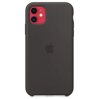 Apple Silicone Case dlya iPhone 11 (chernyiy)