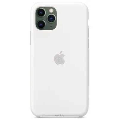 Apple Silicone Case dlya iPhone 11 Pro (belyiy)