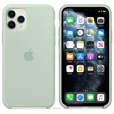 Apple Silicone Case dlya iPhone 11 Pro (goluboy berill)