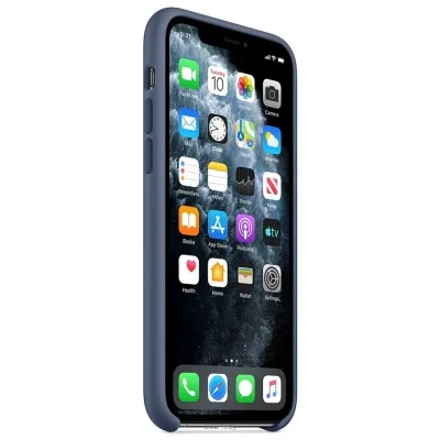 Apple Silicone Case dlya iPhone 11 Pro (morskoy led)