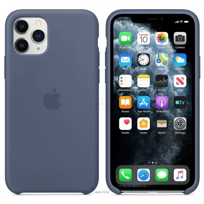 Apple Silicone Case dlya iPhone 11 Pro (morskoy led)