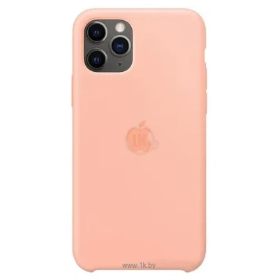 Apple Silicone Case dlya iPhone 11 Pro (rozovyiy greypfrut)