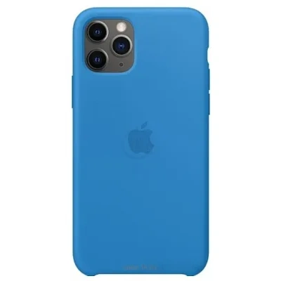 Apple Silicone Case dlya iPhone 11 Pro (sinyaya volna)