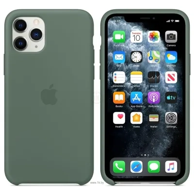 Apple Silicone Case dlya iPhone 11 Pro (sosnovyiy les)