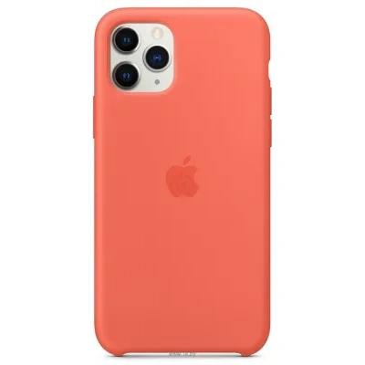 Apple Silicone Case dlya iPhone 11 Pro (spelyiy klementin)