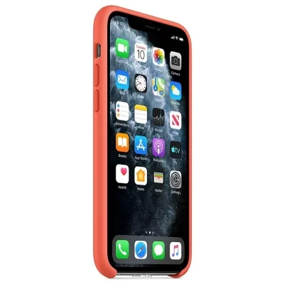 Apple Silicone Case dlya iPhone 11 Pro (spelyiy klementin)