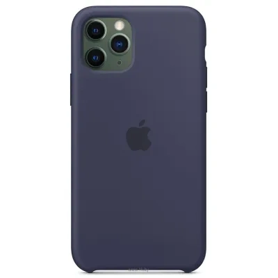 Apple Silicone Case dlya iPhone 11 Pro (temno-siniy)