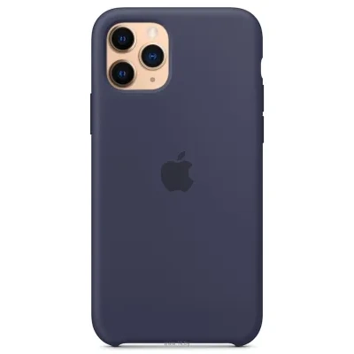 Apple Silicone Case dlya iPhone 11 Pro (temno-siniy)