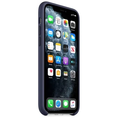 Apple Silicone Case dlya iPhone 11 Pro (temno-siniy)