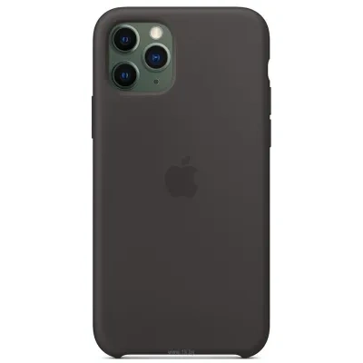 Apple Silicone Case dlya iPhone 11 Pro (chernyiy)