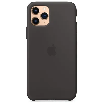 Apple Silicone Case dlya iPhone 11 Pro (chernyiy)