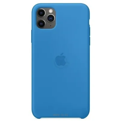 Apple Silicone Case dlya iPhone 11 Pro Max (sinyaya volna)