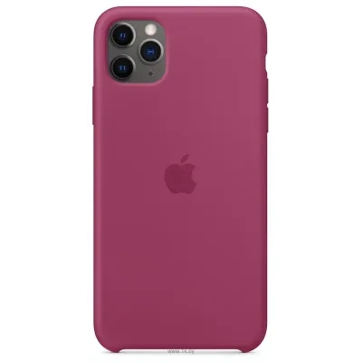 Apple Silicone Case dlya iPhone 11 Pro Max (sochnyiy granat)