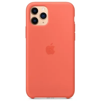 Apple Silicone Case dlya iPhone 11 Pro Max (spelyiy klementin)