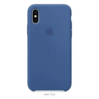 Apple Silicone Case dlya iPhone XS (gollandskiy siniy)