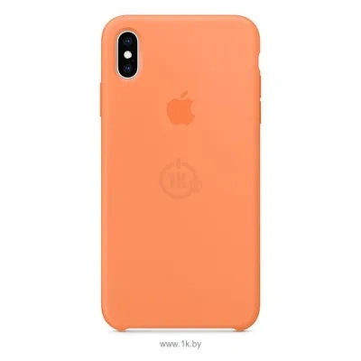 Apple Silicone Case dlya iPhone XS (svejaya papayya)