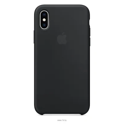 Apple Silicone Case dlya iPhone XS Black