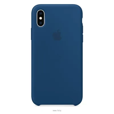 Apple Silicone Case dlya iPhone XS Blue Horizon