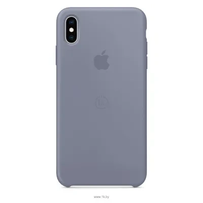 Apple Silicone Case dlya iPhone XS Lavender Gray