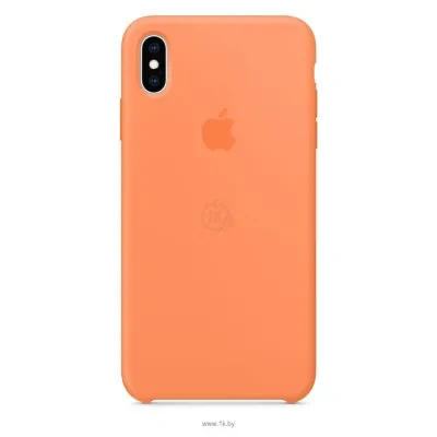 Apple Silicone Case dlya iPhone XS Max (svejaya papayya)