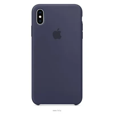 Apple Silicone Case dlya iPhone XS Max Midnight Blue