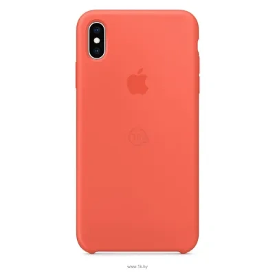 Apple Silicone Case dlya iPhone XS Max Nectarine