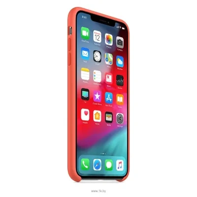 Apple Silicone Case dlya iPhone XS Max Nectarine