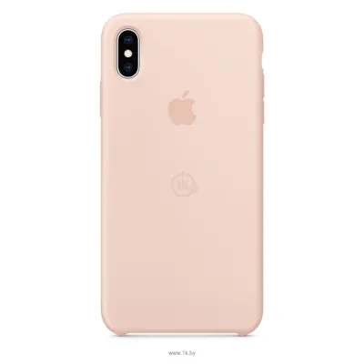 Apple Silicone Case dlya iPhone XS Max Pink Sand