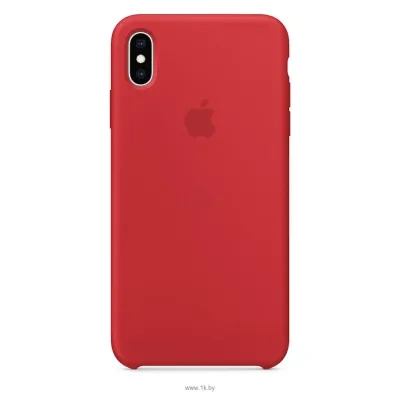 Apple Silicone Case dlya iPhone XS Max Red