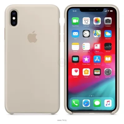 Apple Silicone Case dlya iPhone XS Max Stone