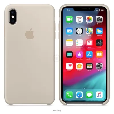 Apple Silicone Case dlya iPhone XS Max Stone