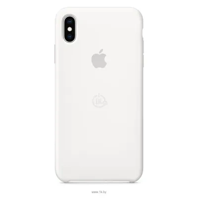 Apple Silicone Case dlya iPhone XS Max White