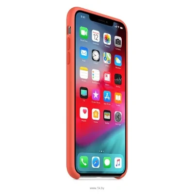 Apple Silicone Case dlya iPhone XS Nectarine