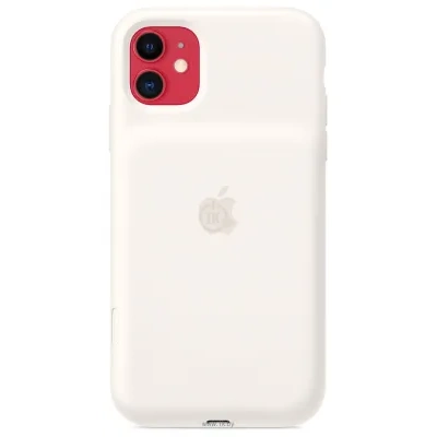 Apple Smart Battery Case dlya iPhone 11 (myagkiy belyiy)