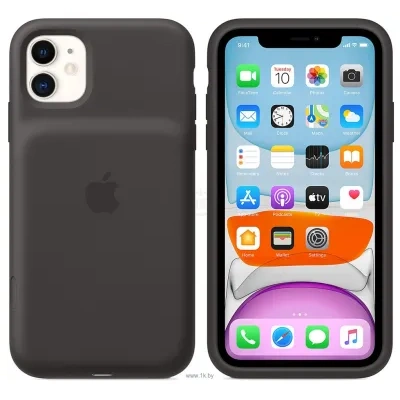 Apple Smart Battery Case dlya iPhone 11 (chernyiy)